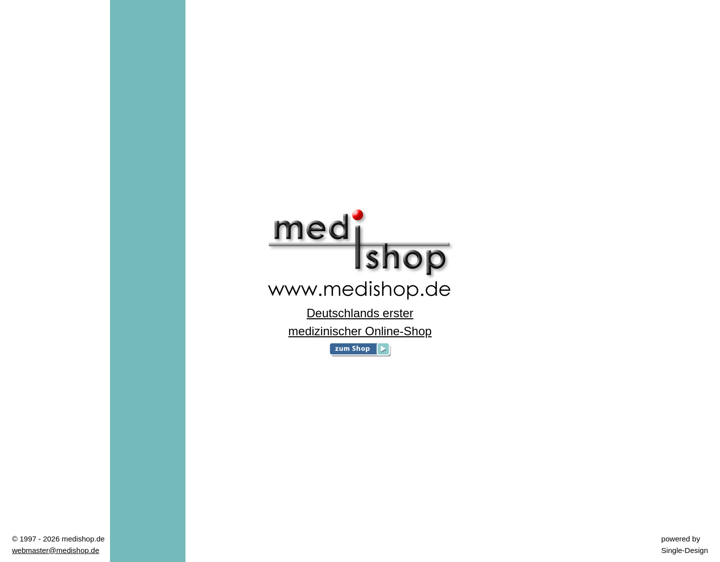 Aktuelle Website-Vorschau von Medizinischer Onlineshop