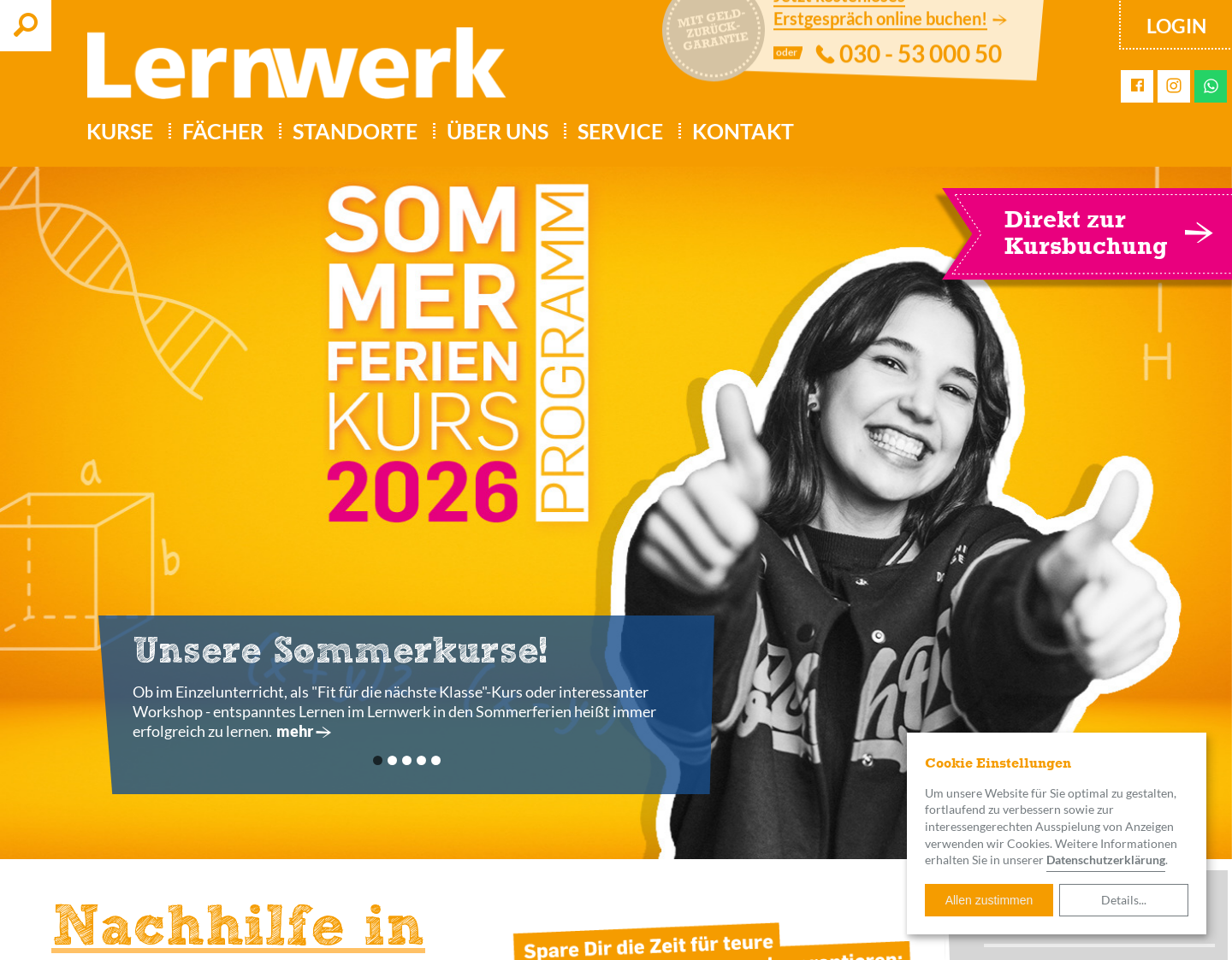 Aktuelle Website-Vorschau von Lernwerk GmbH