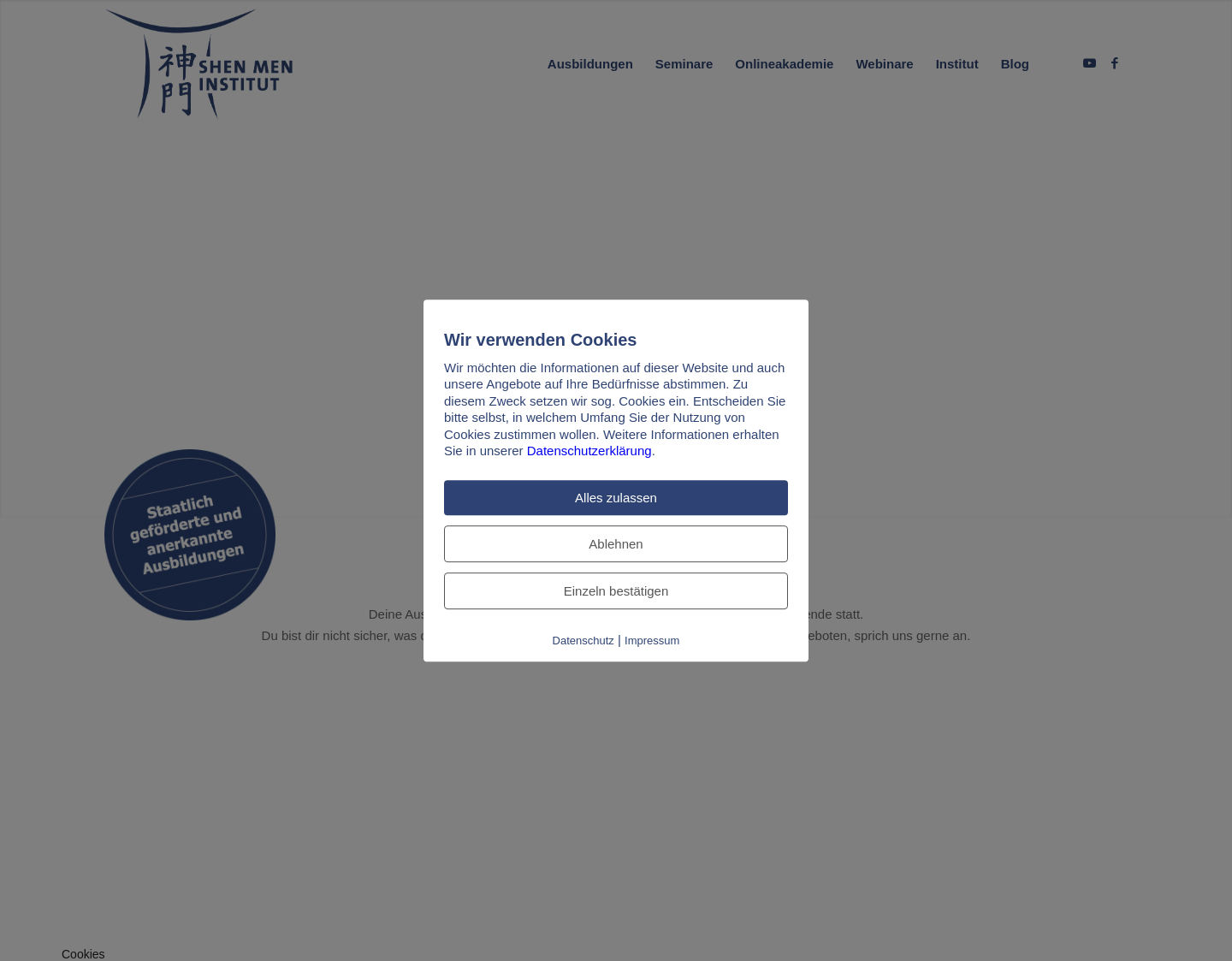 Aktuelle Website-Vorschau von Qi Gong Ausbildung