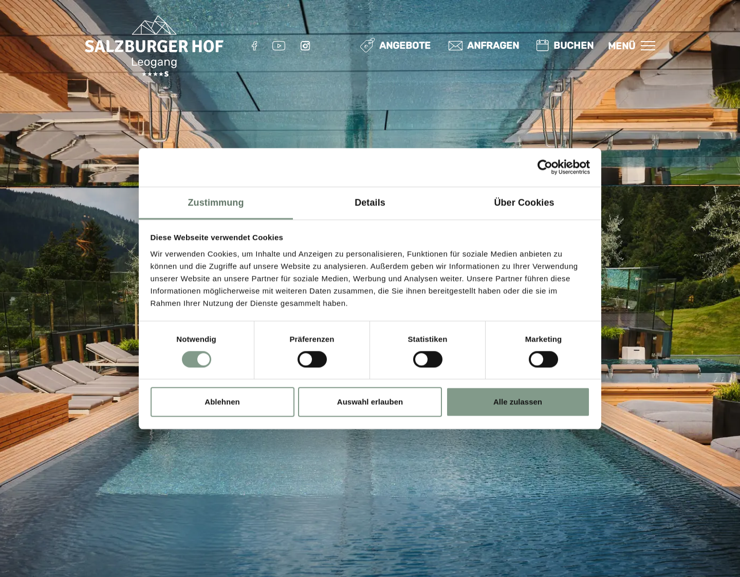Aktuelle Website-Vorschau von Hotel Salzburger Hof - 4 Sterne