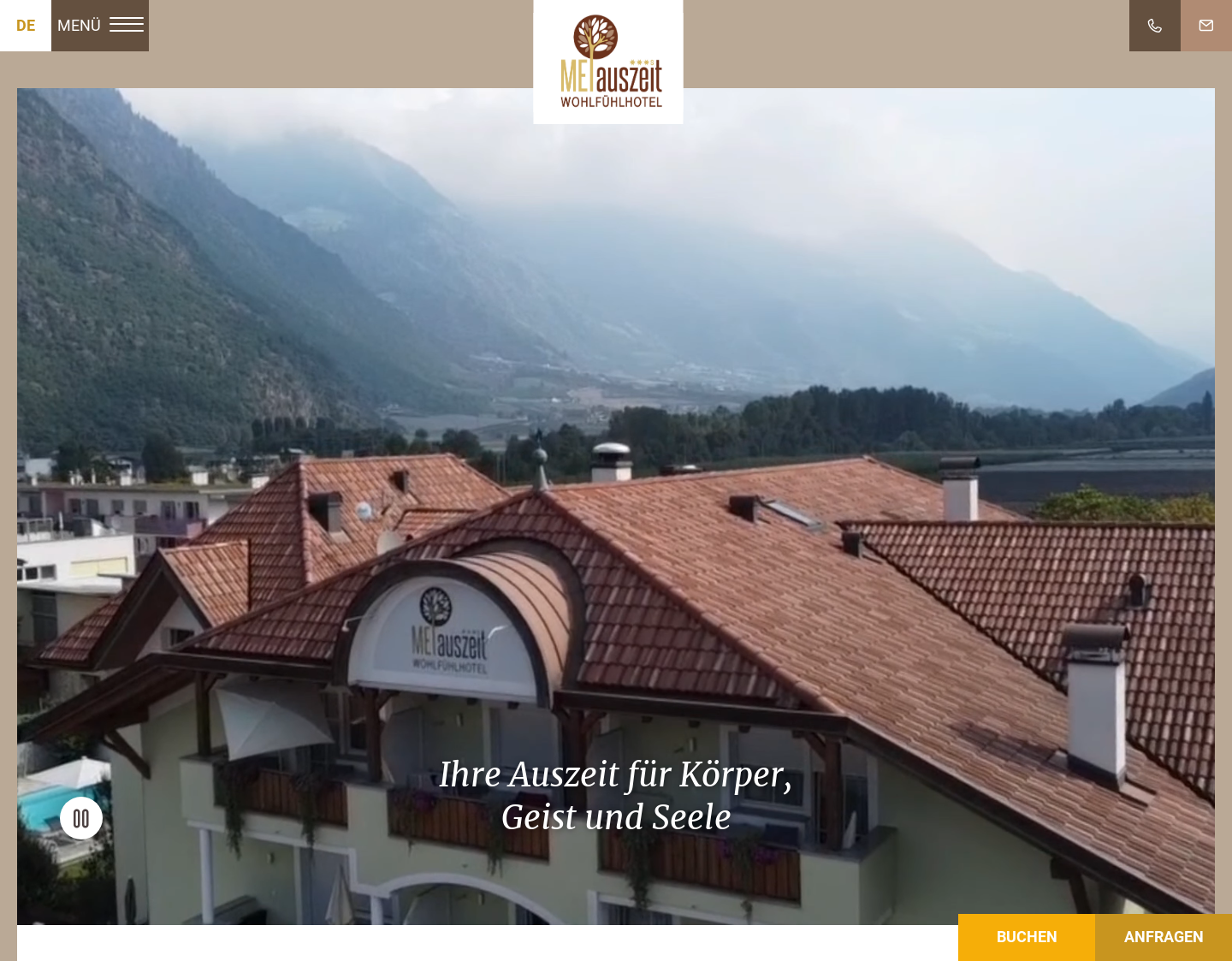 Aktuelle Website-Vorschau von Wohlfühl-Hotel ***s Naturns