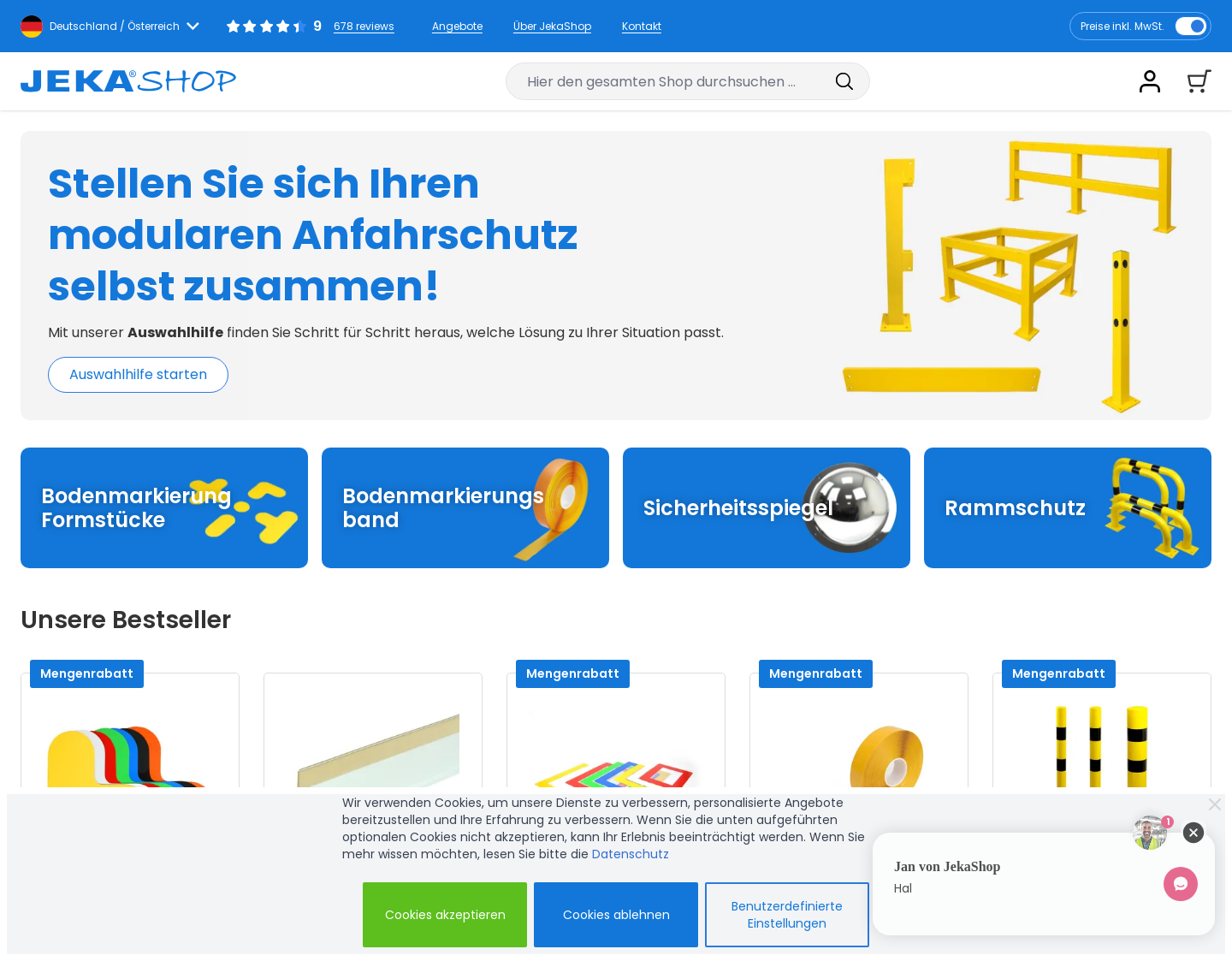 Aktuelle Website-Vorschau von Lagerlogistik