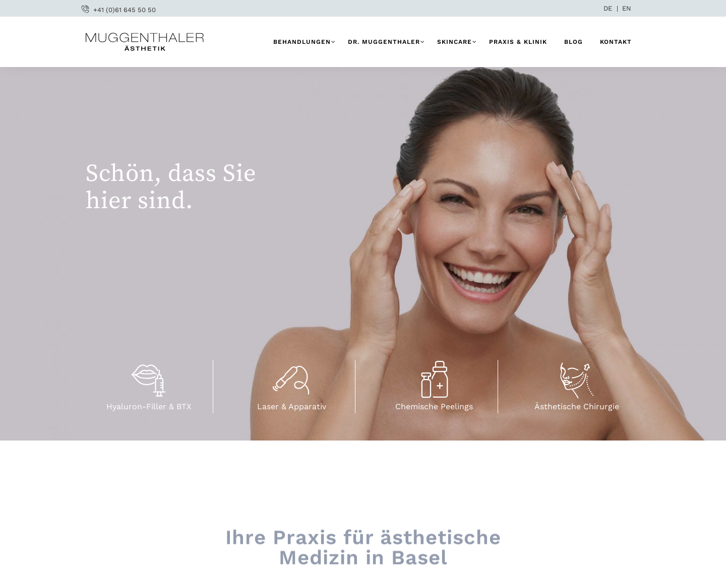 Aktuelle Website-Vorschau von Ästhetische Gesichtschirurgie