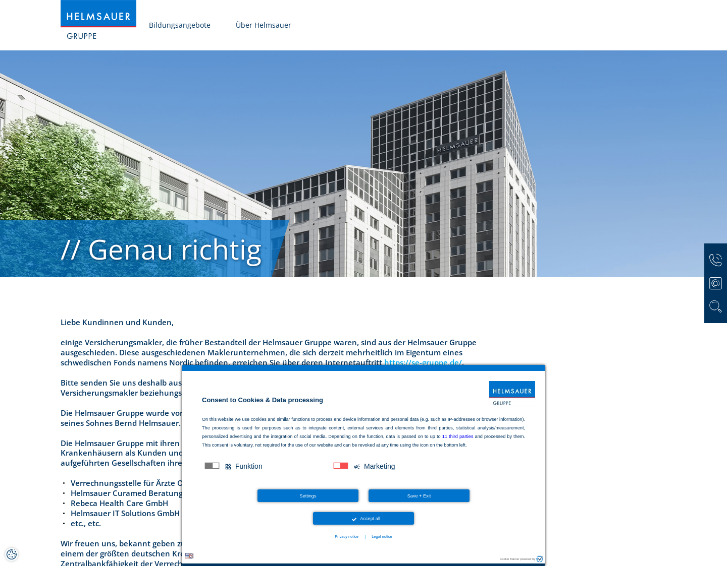 Aktuelle Website-Vorschau von Arzthaftpflicht und Praxisbewertung