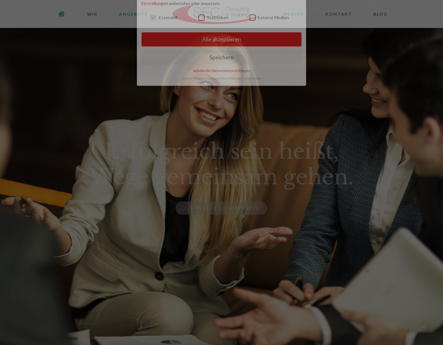 Aktuelle Website-Vorschau von Verhandlungstraining von SEC GmbH Consulting