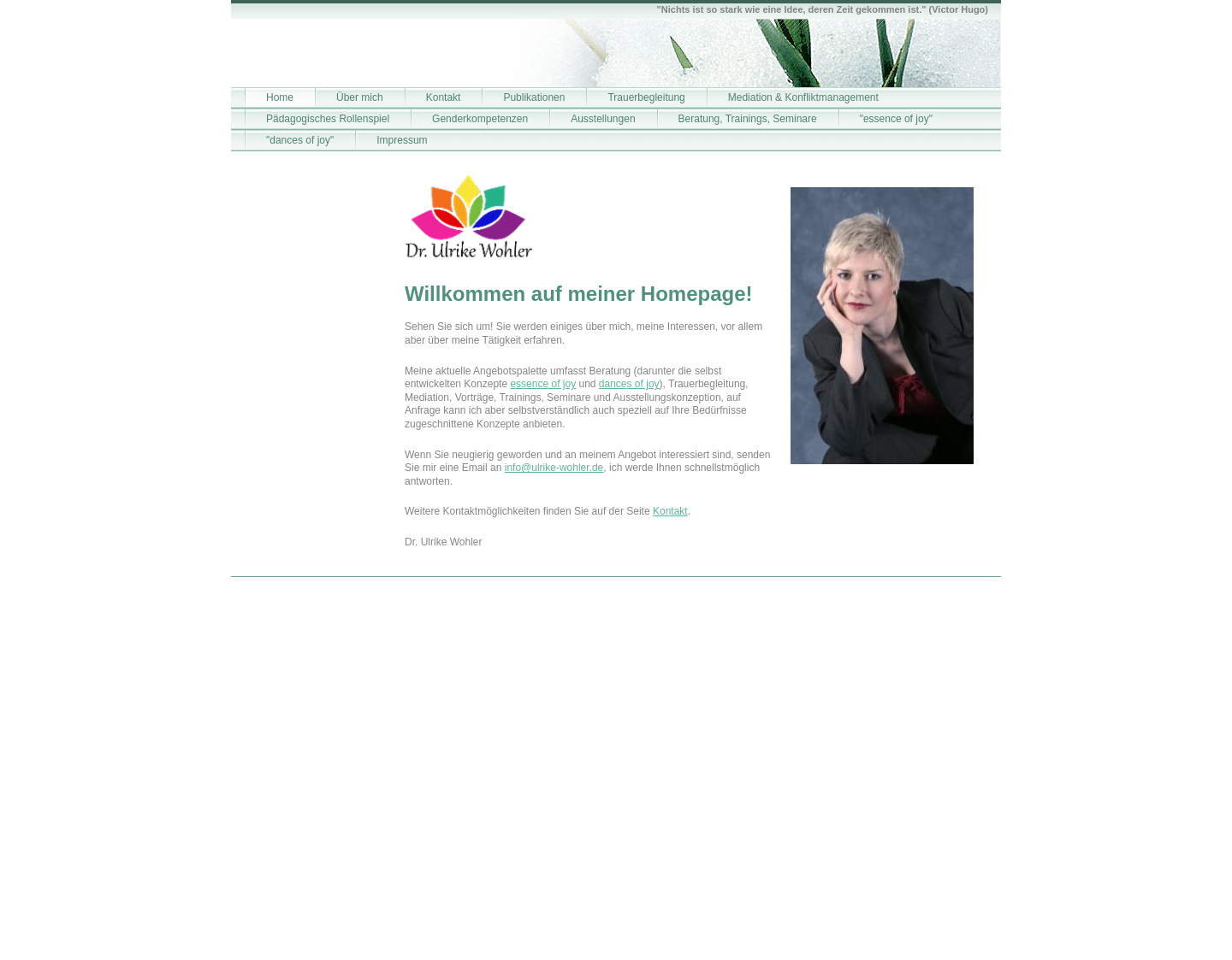 Aktuelle Website-Vorschau von Training & Beratung