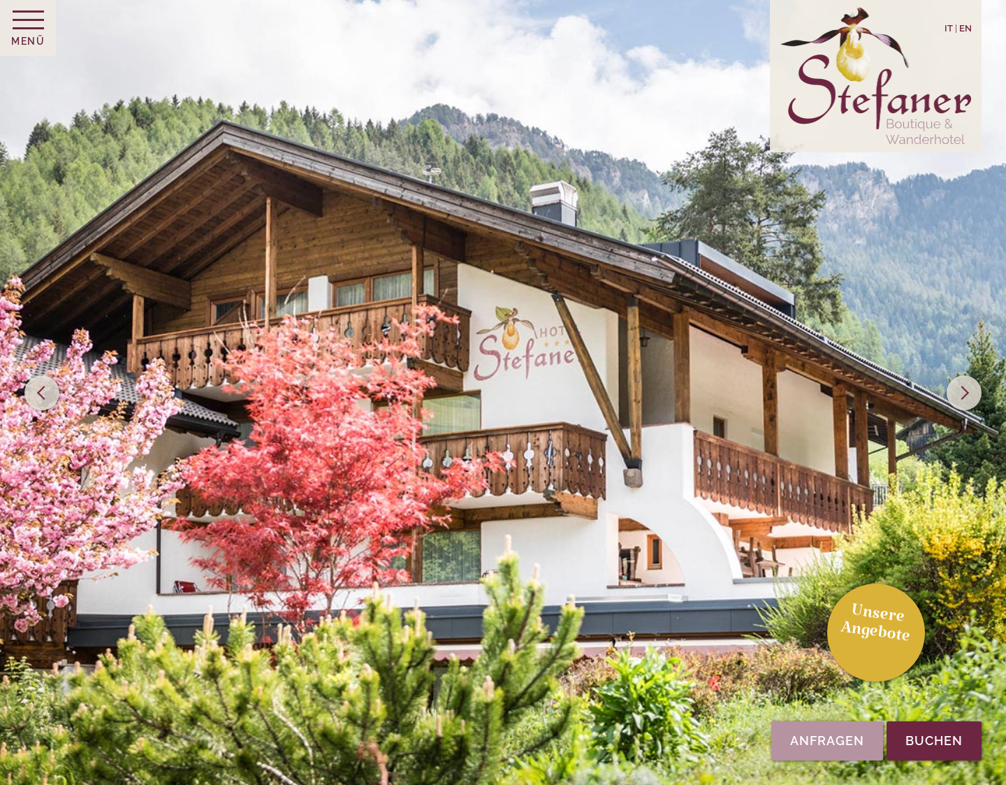 Aktuelle Website-Vorschau von Hotel in Tiers am Rosengarten
