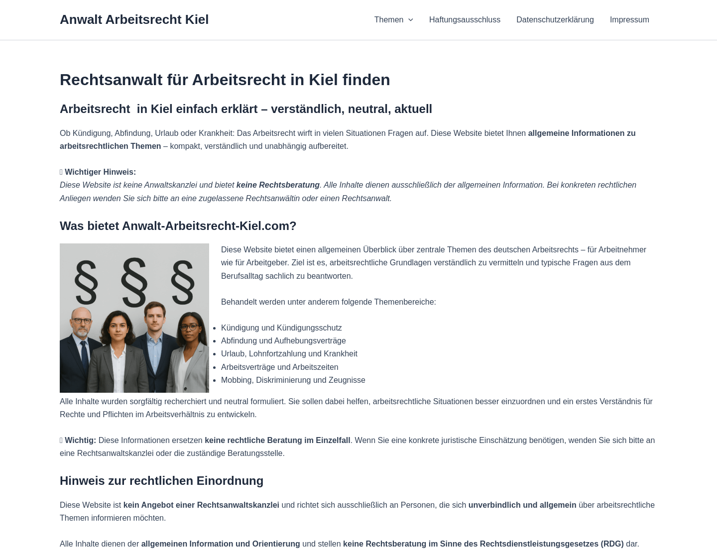 Aktuelle Website-Vorschau von Fachanwalt fuer Arbeitsrecht Albrecht