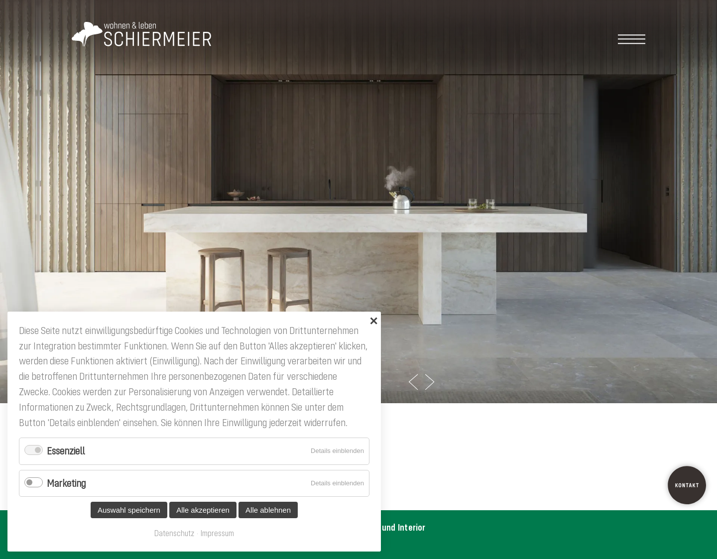 Aktuelle Website-Vorschau von Schiermeier wohnen und leben