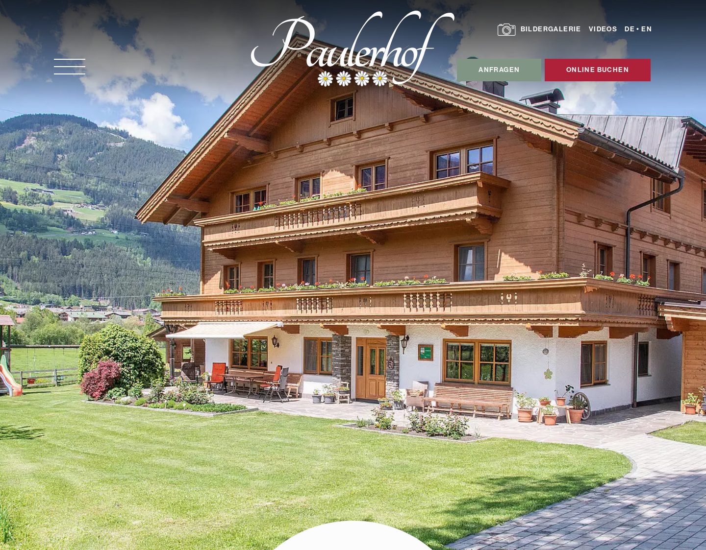 Aktuelle Website-Vorschau von Urlaub am Paulerhof im Zillertal