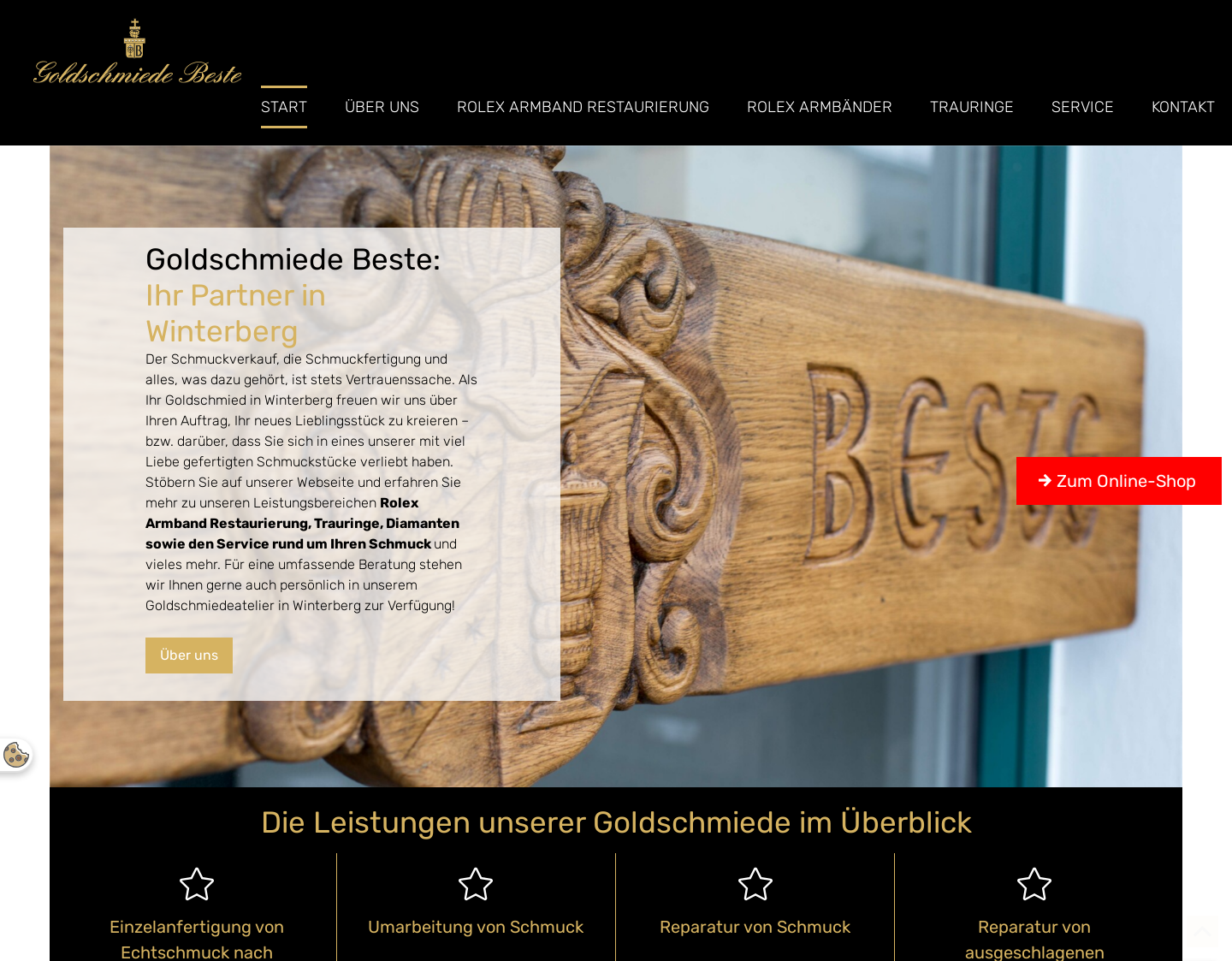 Aktuelle Website-Vorschau von Rolex Armband Aufarbeitung