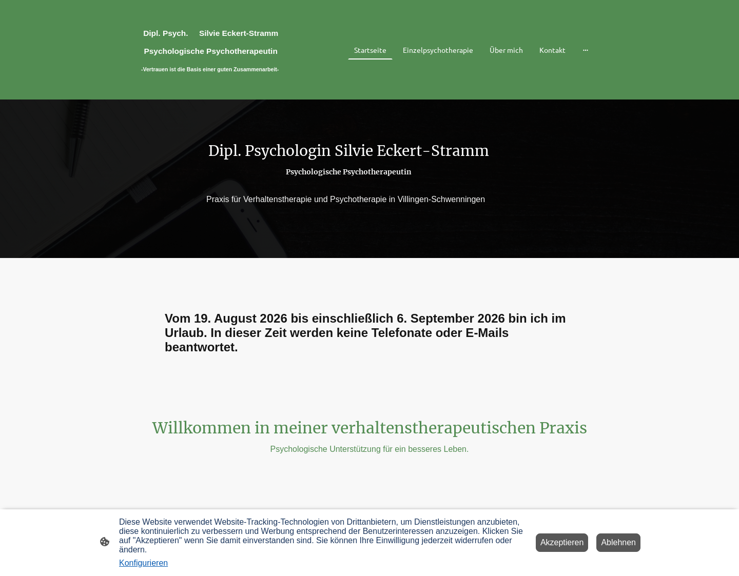 Aktuelle Website-Vorschau von Dipl.-Psych. Silvie Eckert