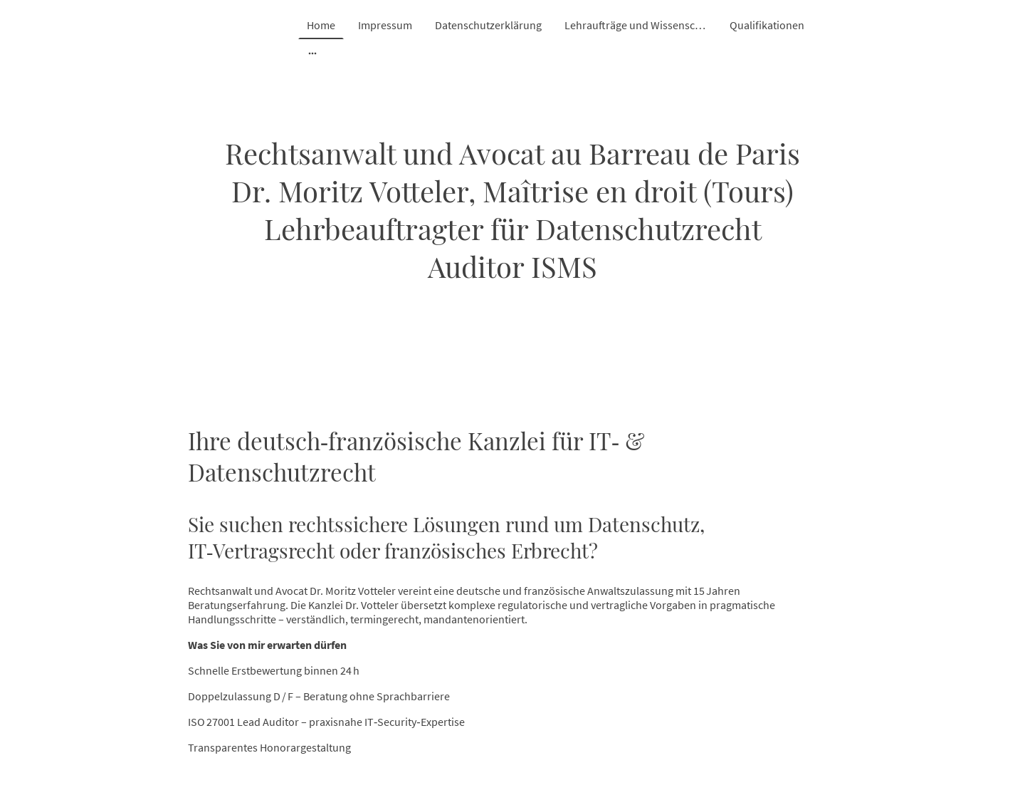 Aktuelle Website-Vorschau von Anwalt deutsch-französisches Recht