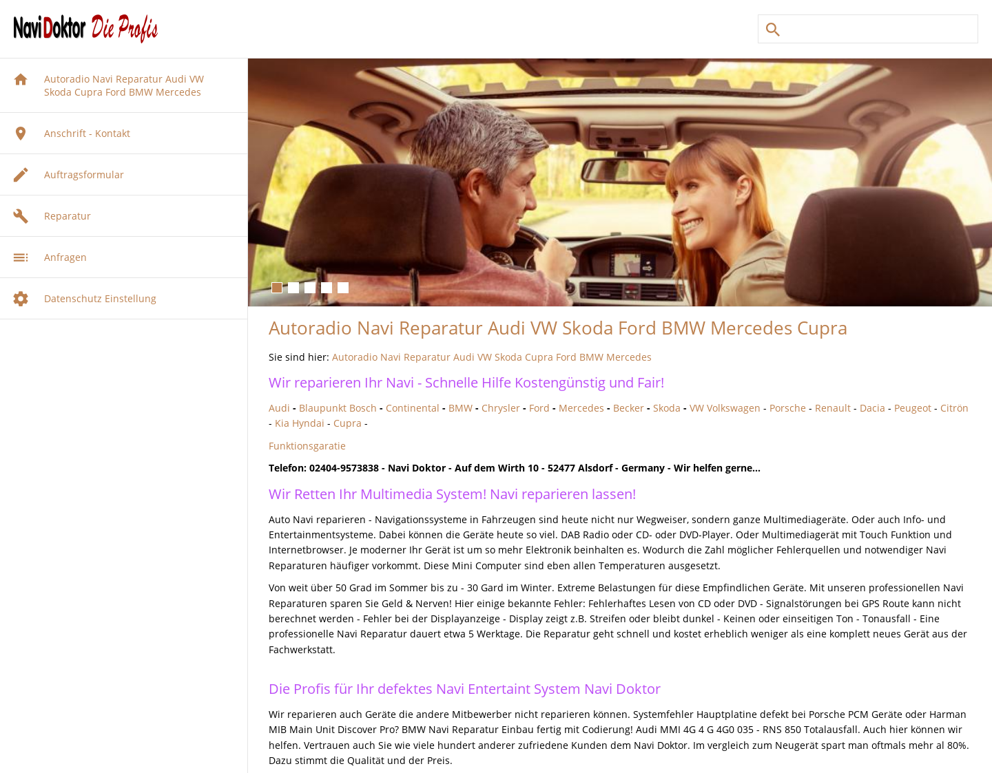 Aktuelle Website-Vorschau von Autoradio Navi Doktor Reparaturservice