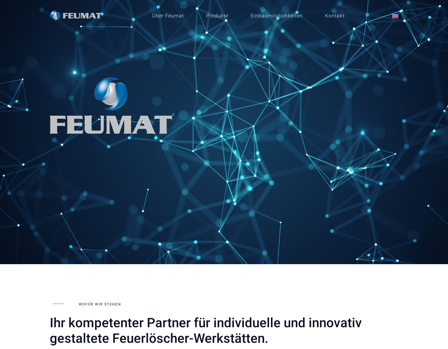 Aktuelle Website-Vorschau von FEUMAT Oerlinghausen