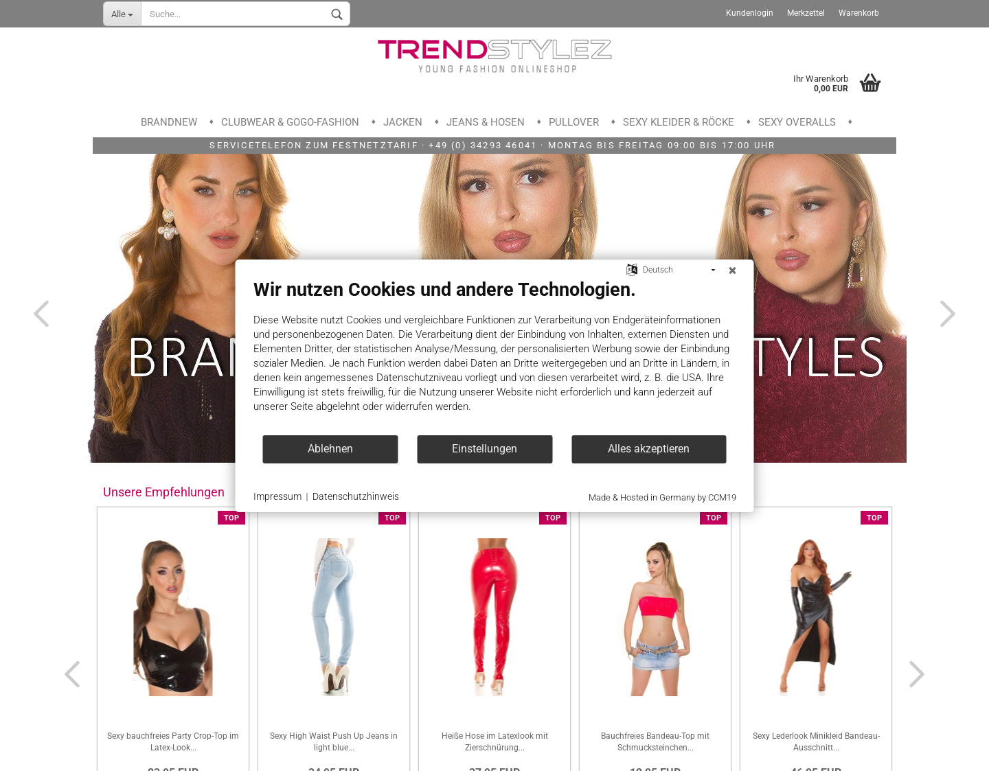 Aktuelle Website-Vorschau von Young Fashion jetzt kaufen