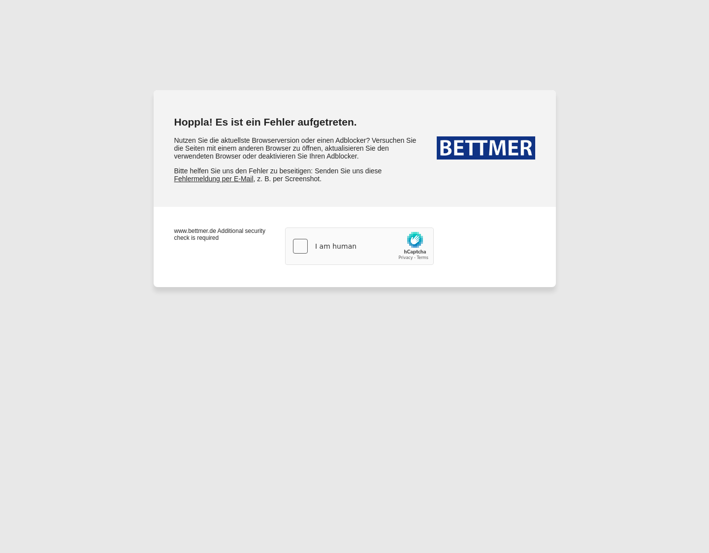 Aktuelle Website-Vorschau von Bettmer GmbH
