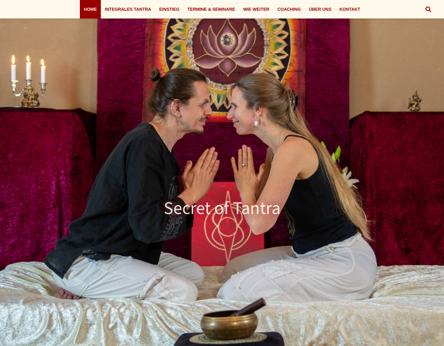 Aktuelle Website-Vorschau von Integrales Tantra bei Berlin