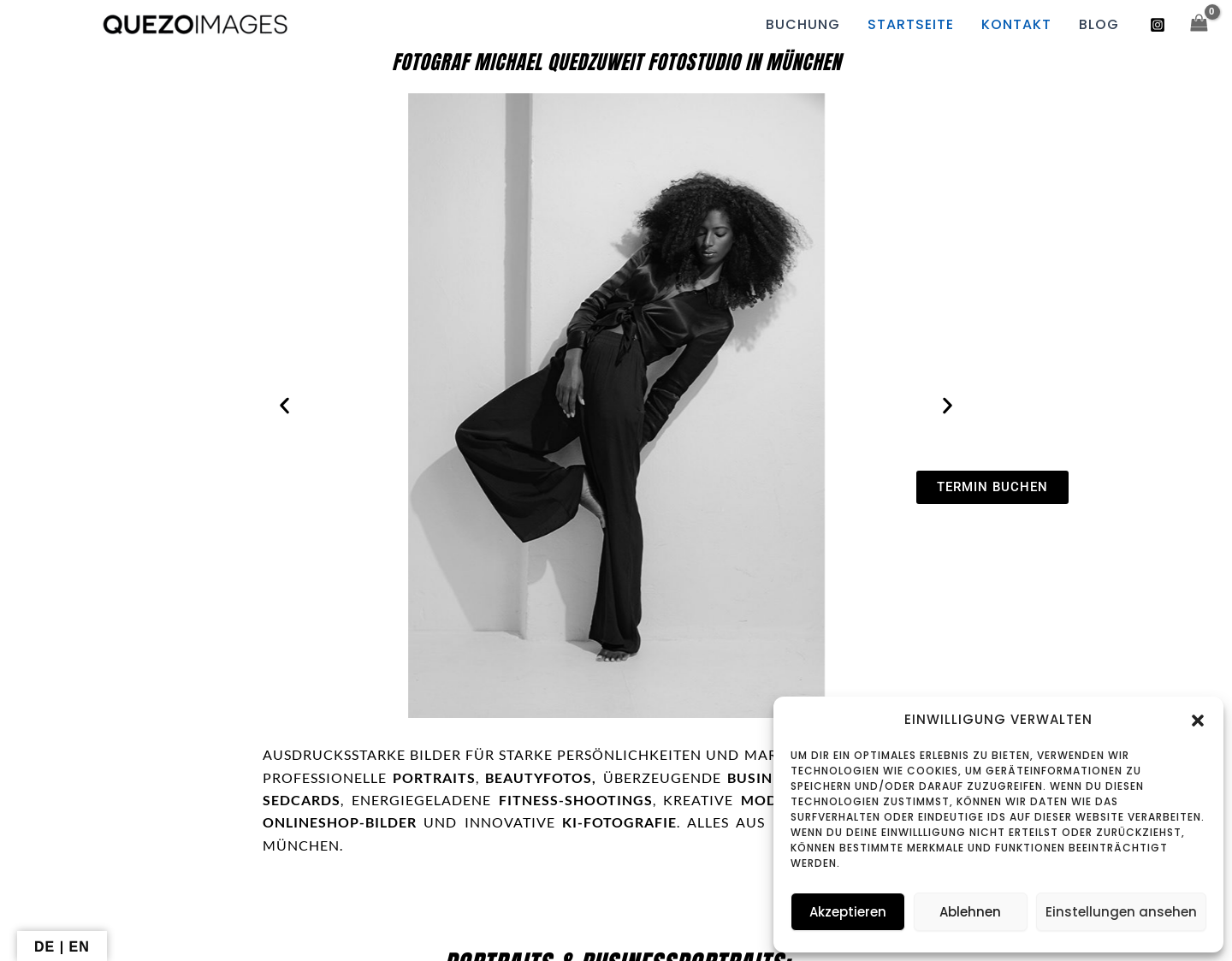 Aktuelle Website-Vorschau von Fotograf München