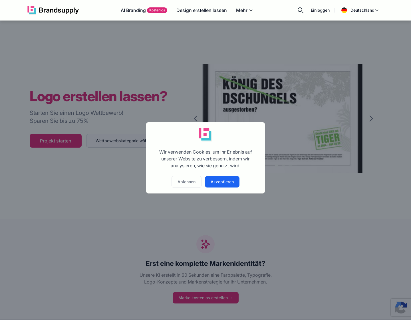 Aktuelle Website-Vorschau von Grafikdesign, Logo & Co.