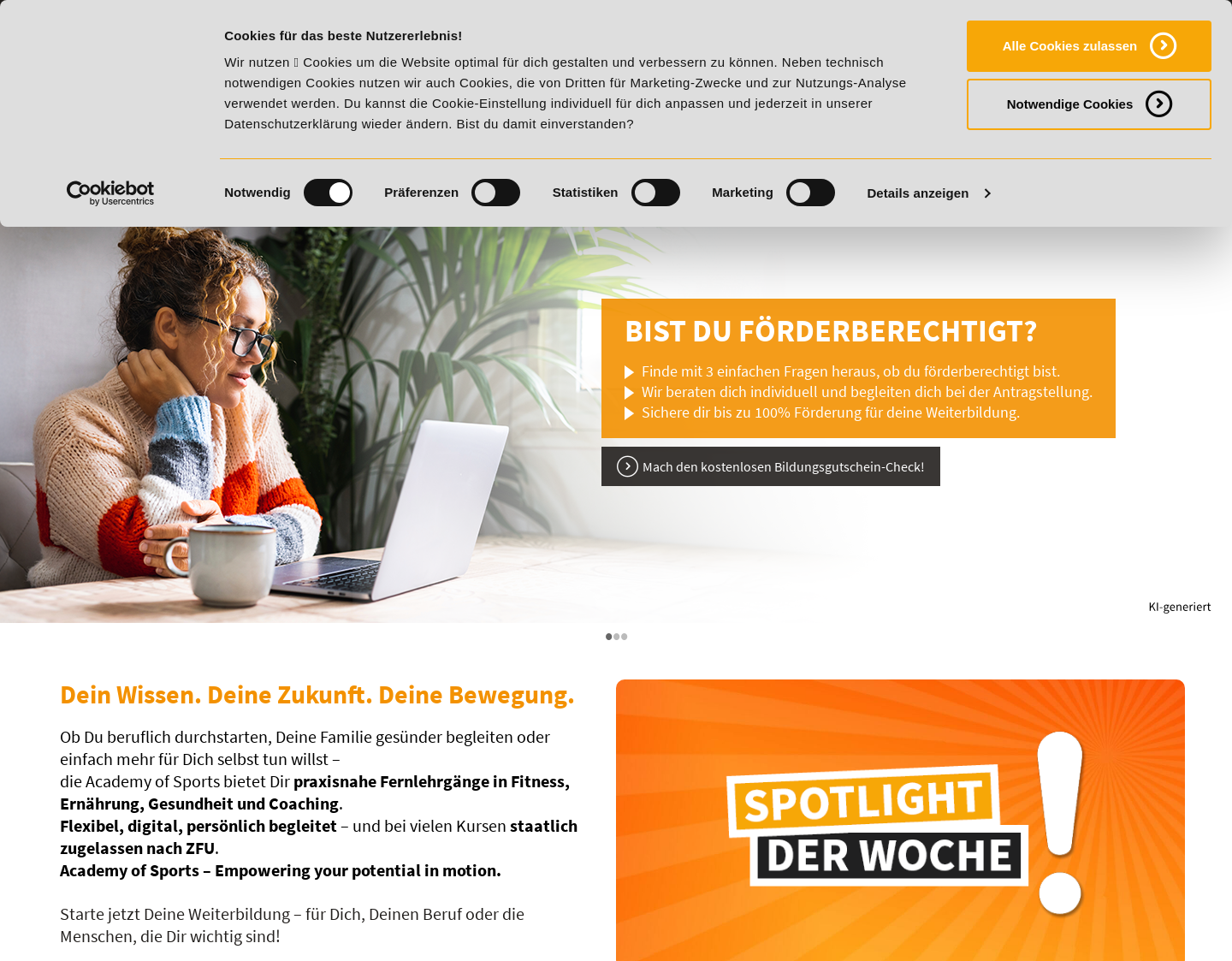 Aktuelle Website-Vorschau von ACADEMY OF SPORTS