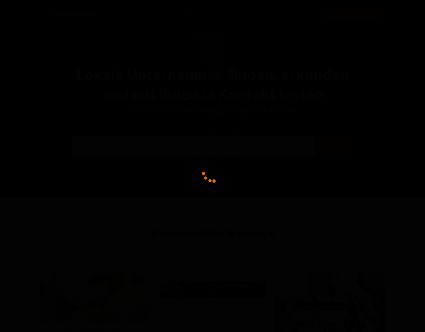 Aktuelle Website-Vorschau von Reichenbuch das Branchenarchiv