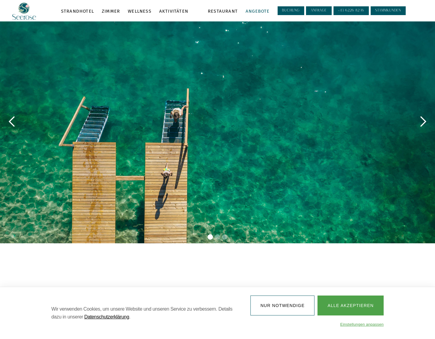 Aktuelle Website-Vorschau von Hotel Seerose, Salzkammergut