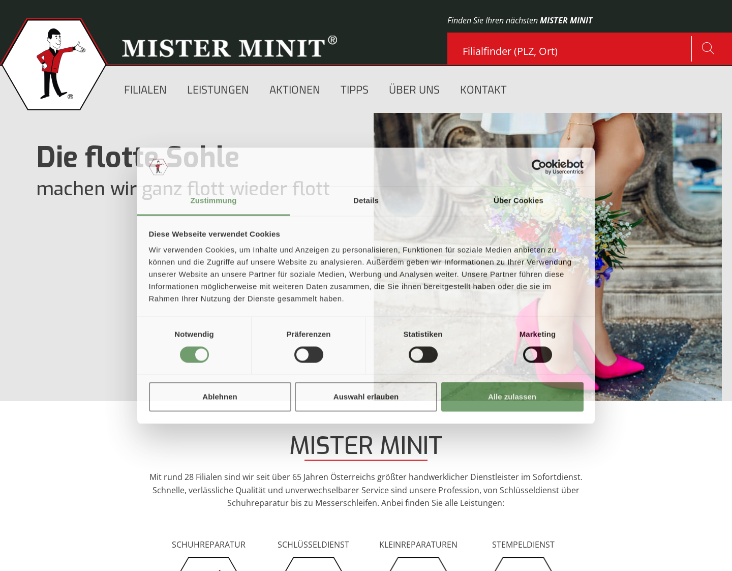 Aktuelle Website-Vorschau von Schlüsseldienst von Webb Service