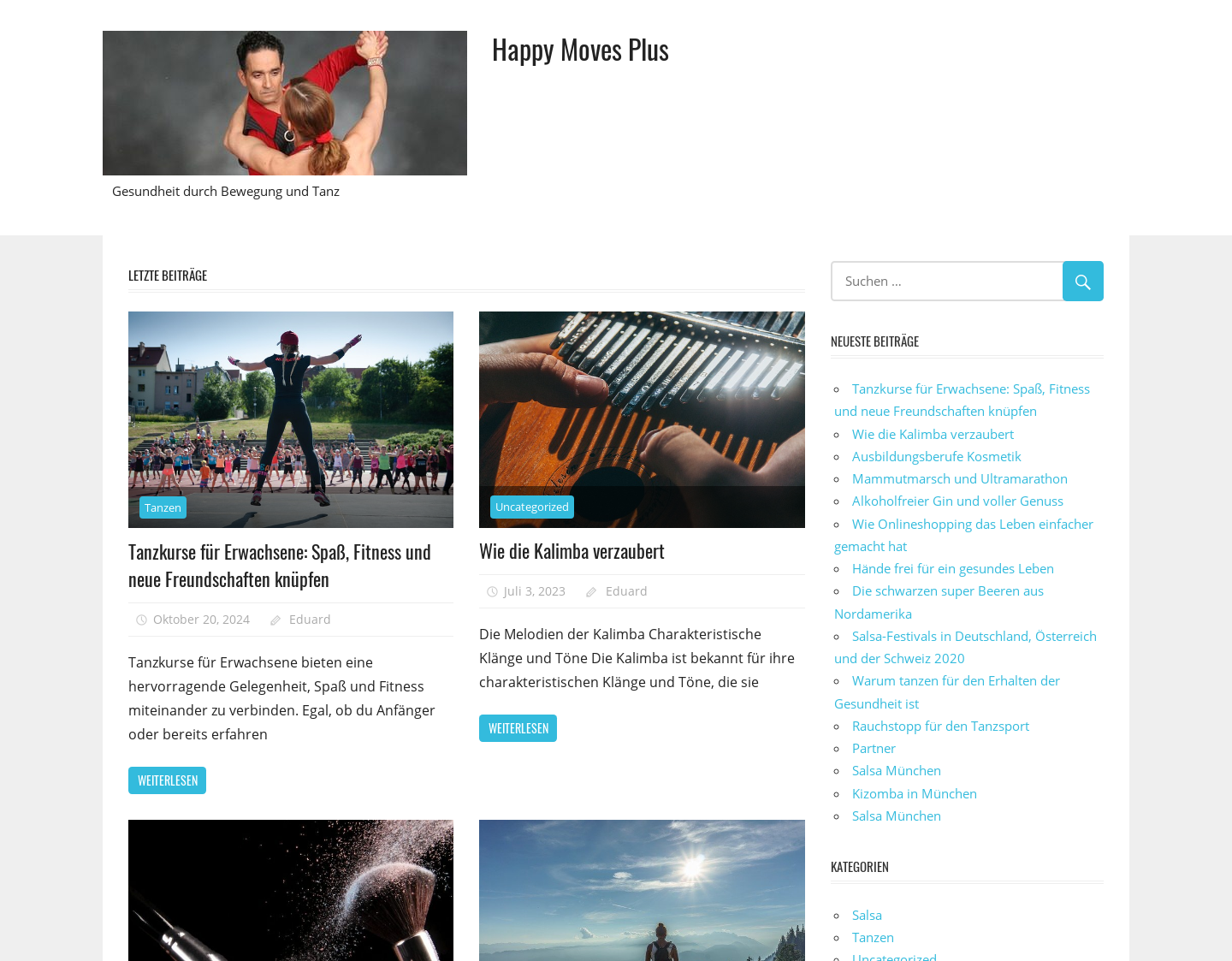 Aktuelle Website-Vorschau von Frauen Fitness und Tanzsportportal