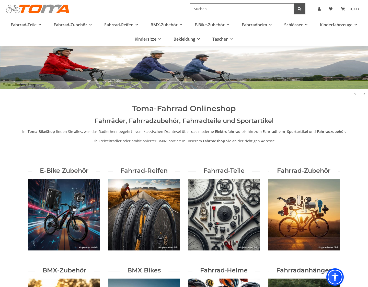Aktuelle Website-Vorschau von Mit dem Toma Versand aktiv sein