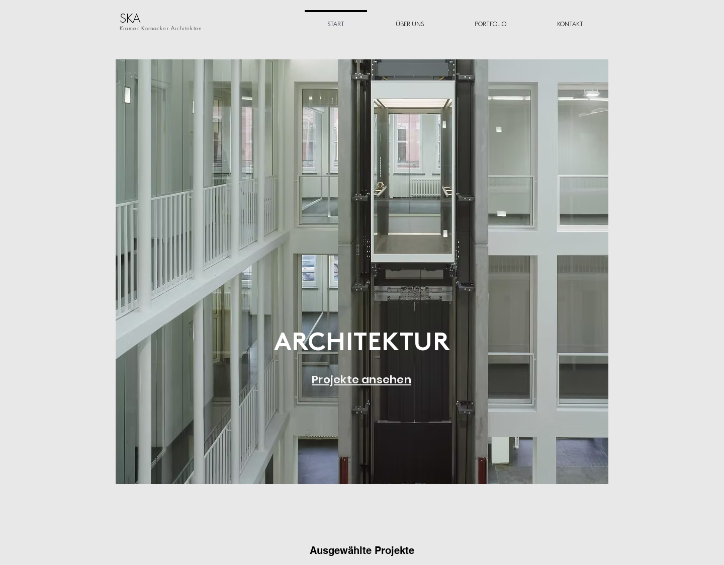 Aktuelle Website-Vorschau von SKA Architekten Hamburg