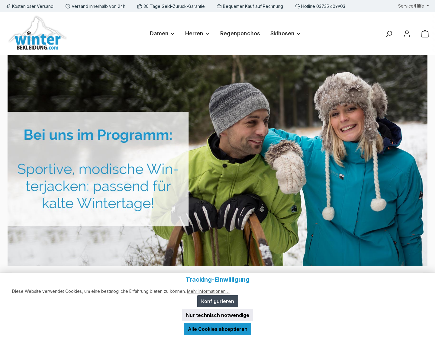 Aktuelle Website-Vorschau von Doppeljacken