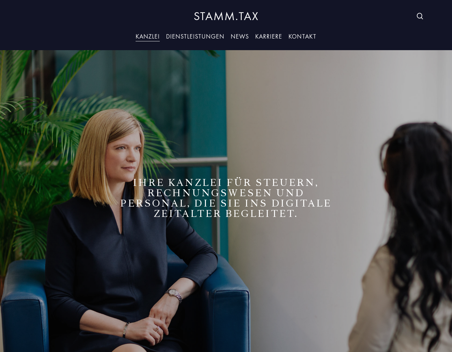 Aktuelle Website-Vorschau von Stamm Steuerberatung