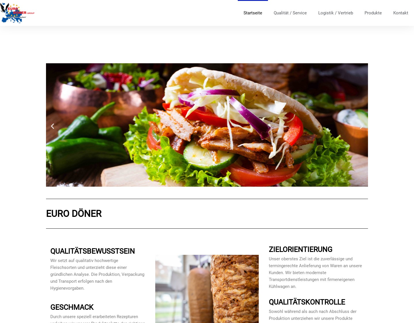 Aktuelle Website-Vorschau von Euro Döner Group GmbH & Co. KG