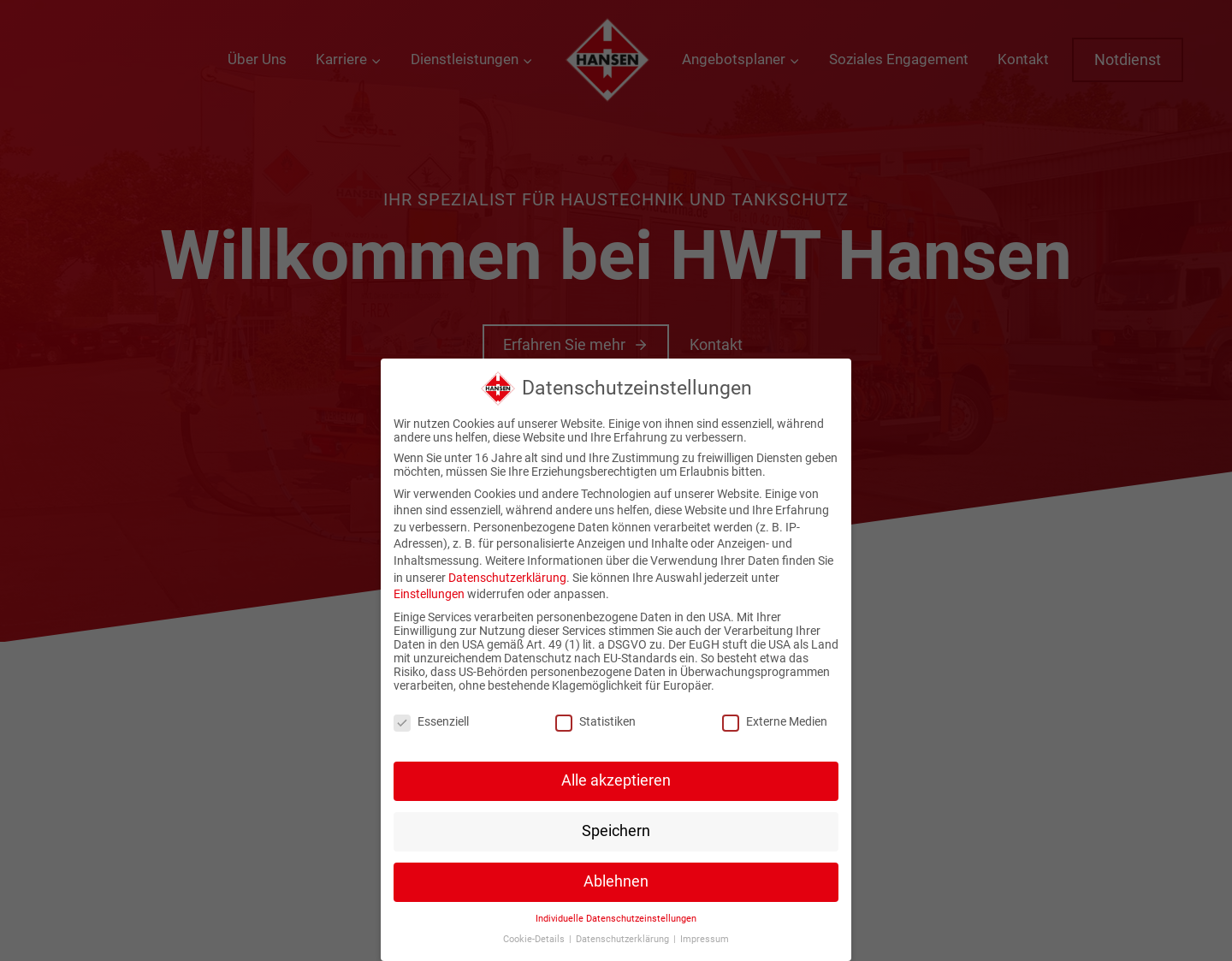 Aktuelle Website-Vorschau von Heizöltank entsorgen