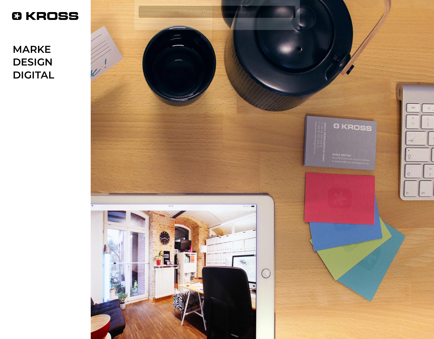 Aktuelle Website-Vorschau von KROSS Werbeagentur GmbH in Berlin