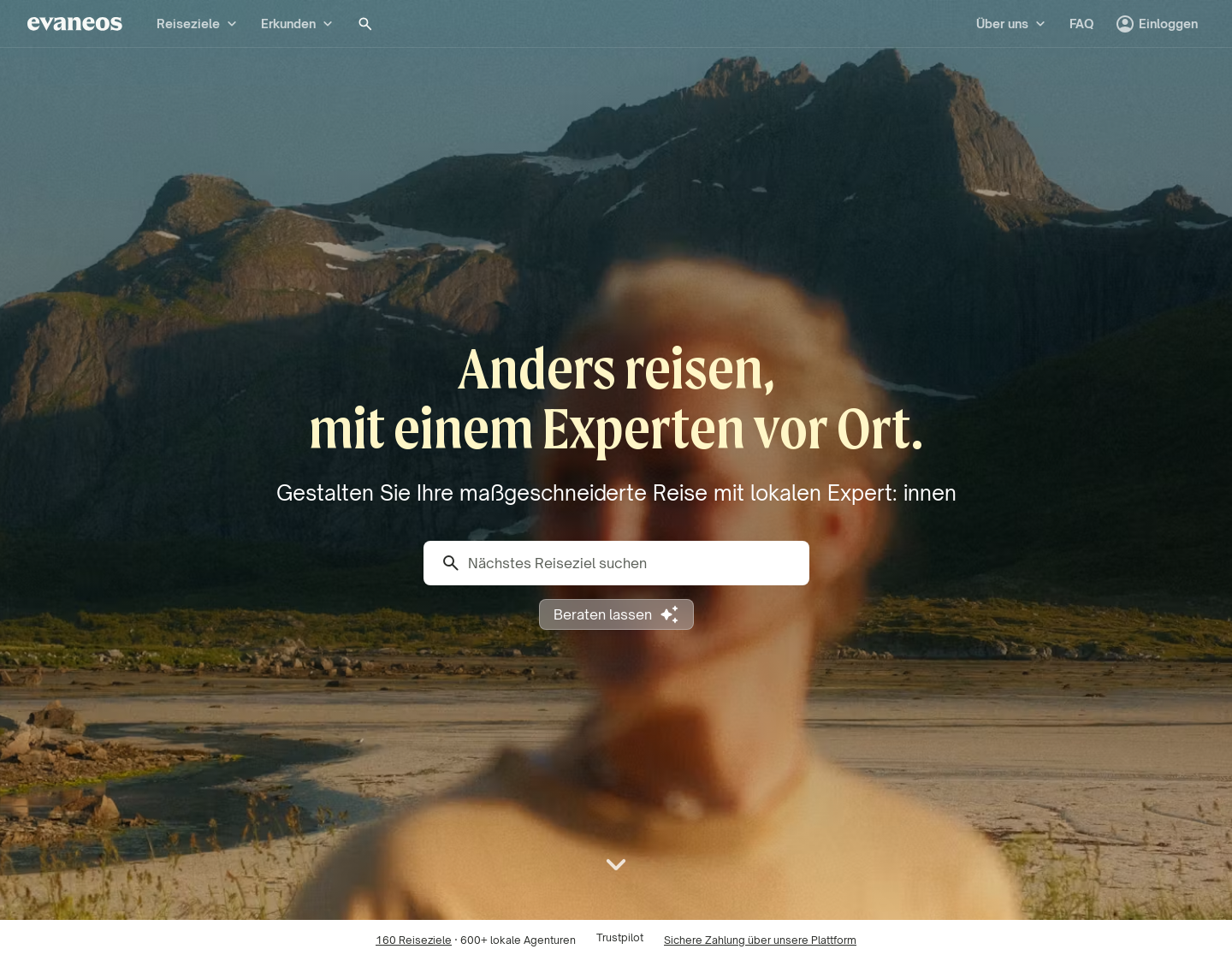 Aktuelle Website-Vorschau von Originelle Reisen