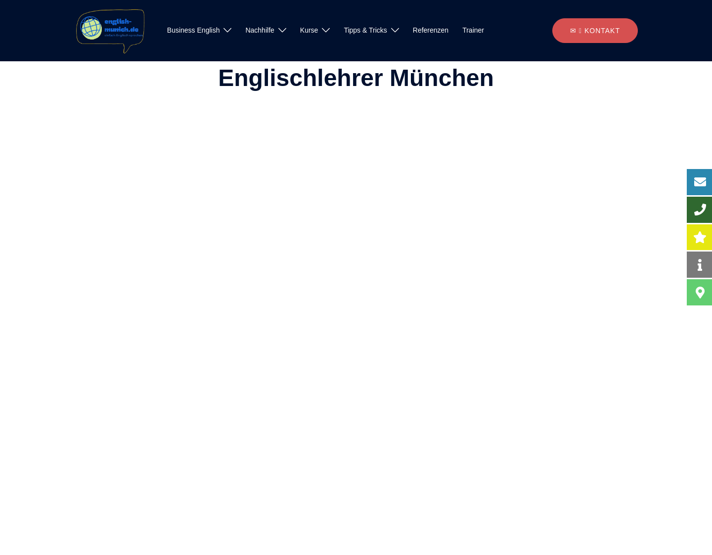 Aktuelle Website-Vorschau von Englisch von Muttersprachler USA