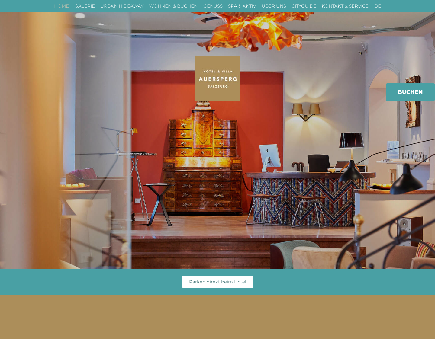 Aktuelle Website-Vorschau von Hotel Salzburg Auersperg