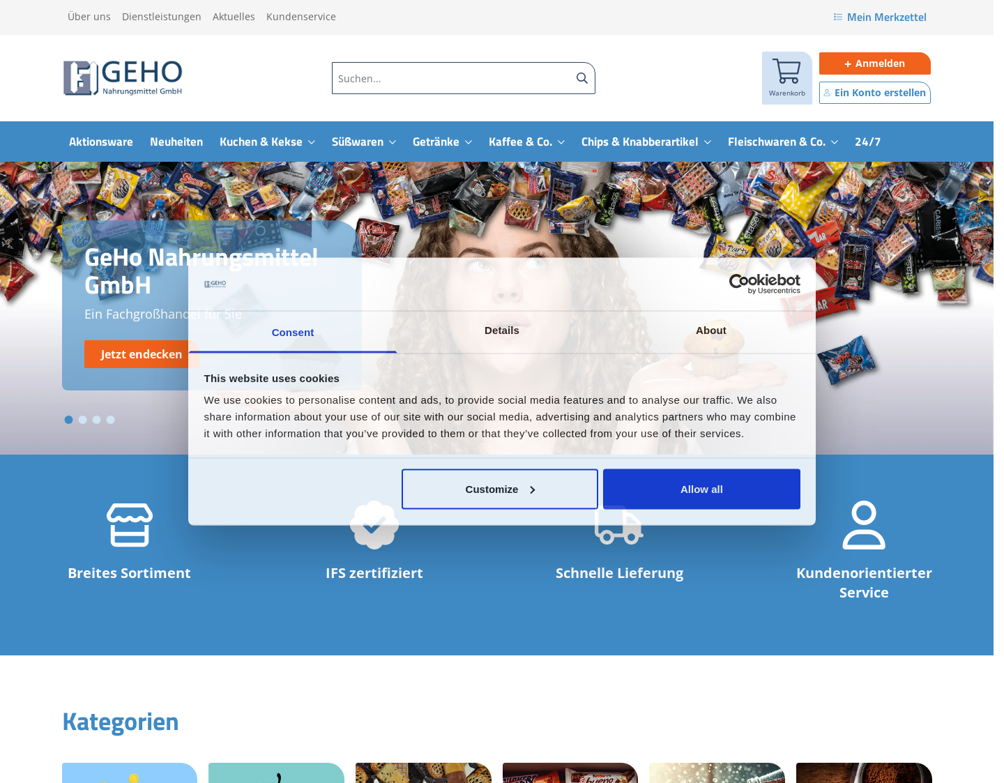 Aktuelle Website-Vorschau von Leo Espresso