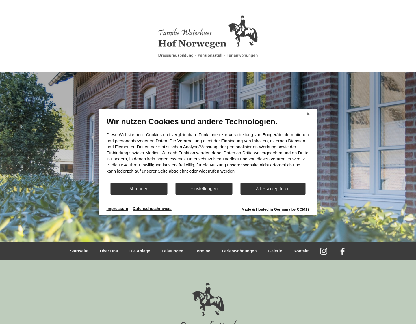 Aktuelle Website-Vorschau von Dressurlehrgang Markus Waterhues