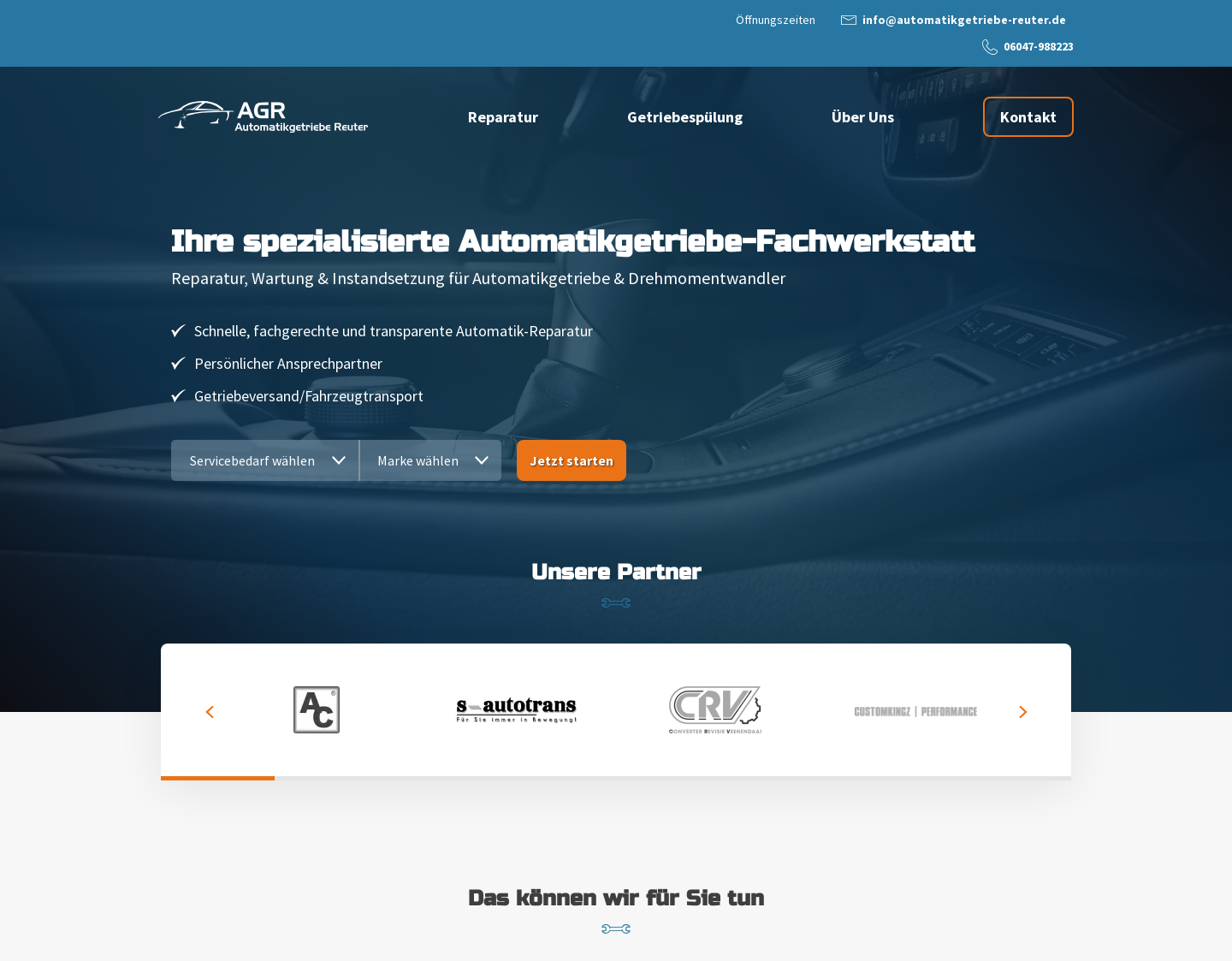 Aktuelle Website-Vorschau von Automatikgetriebe Reuter Ltd & Co K