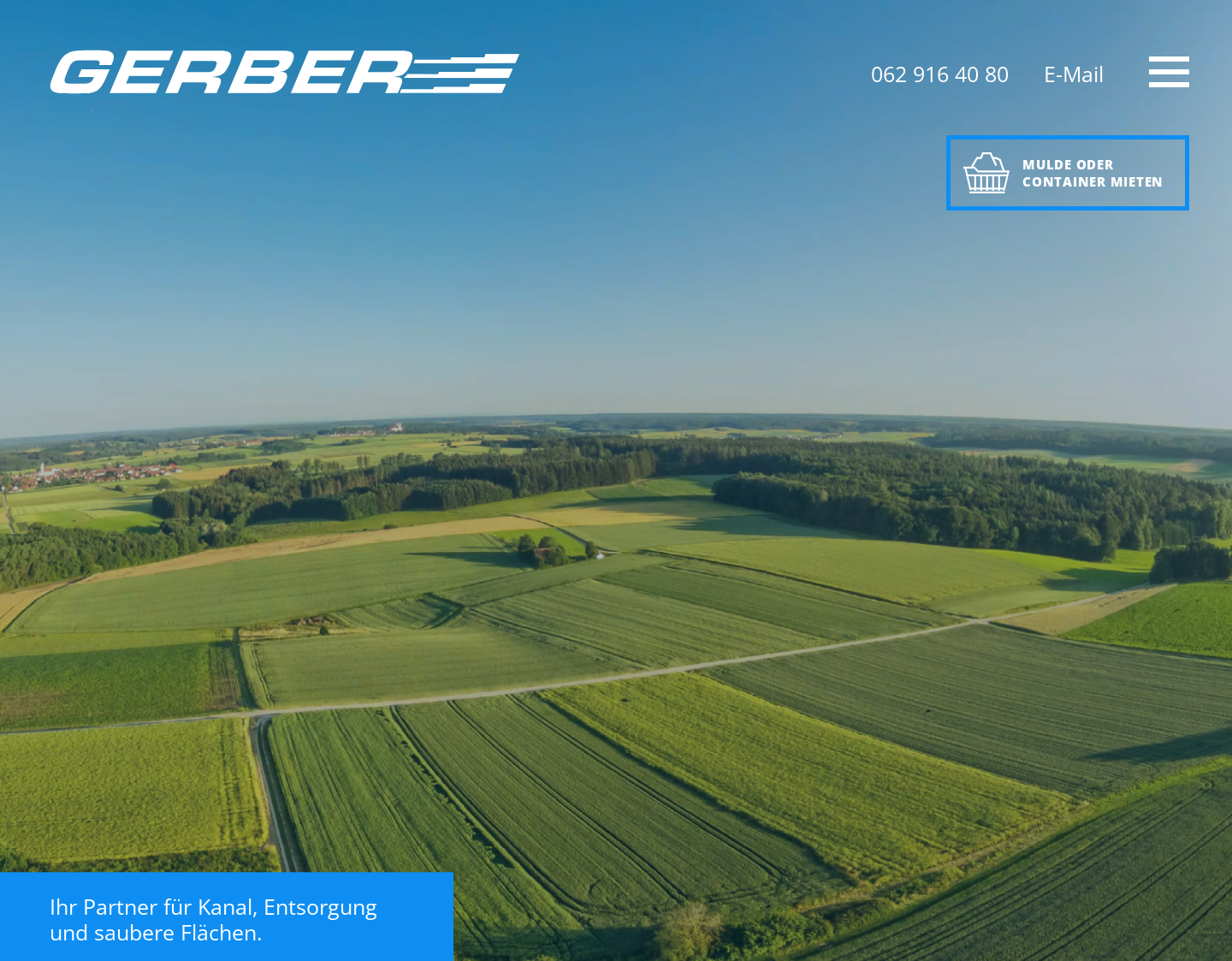 Aktuelle Website-Vorschau von Ernst Gerber AG, Dachbegrünung
