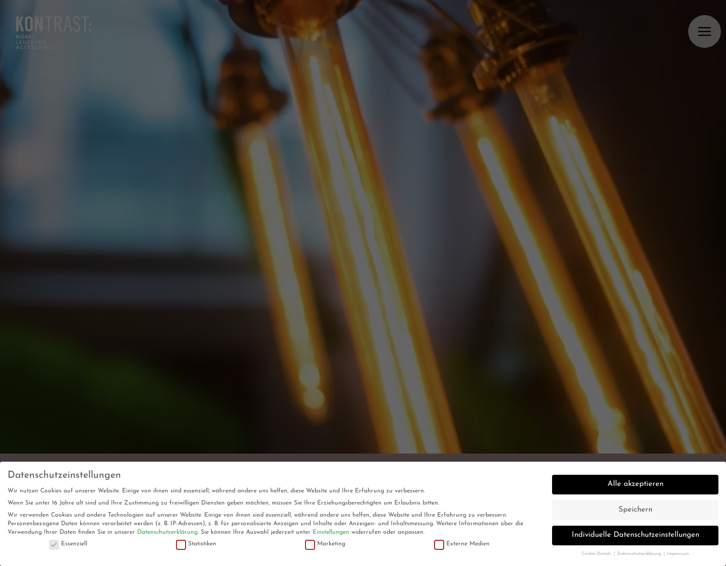 Aktuelle Website-Vorschau von Kontrast Möbel Frankfurt und Köln