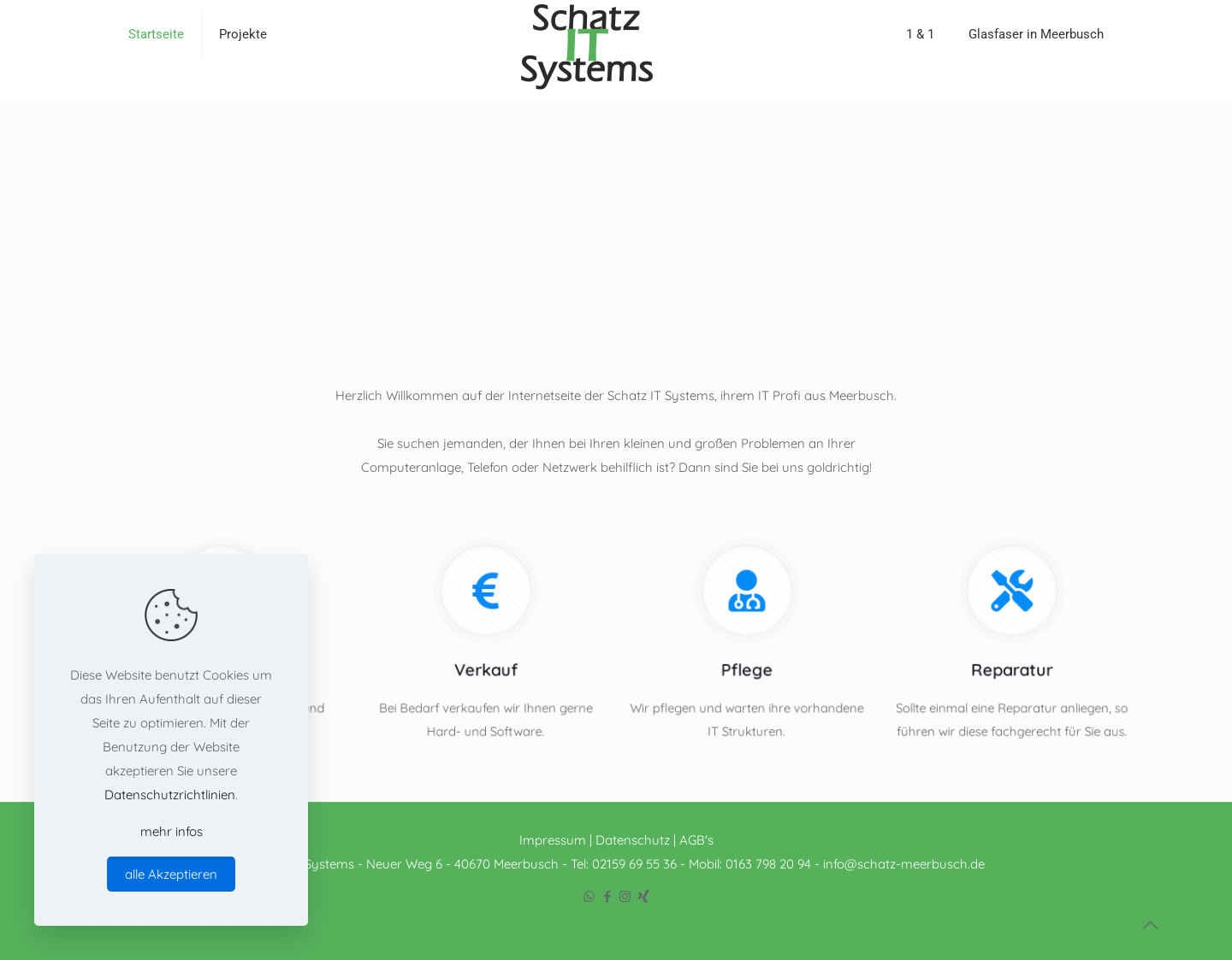 Aktuelle Website-Vorschau von Schatz IT Systems -Computer Telefon