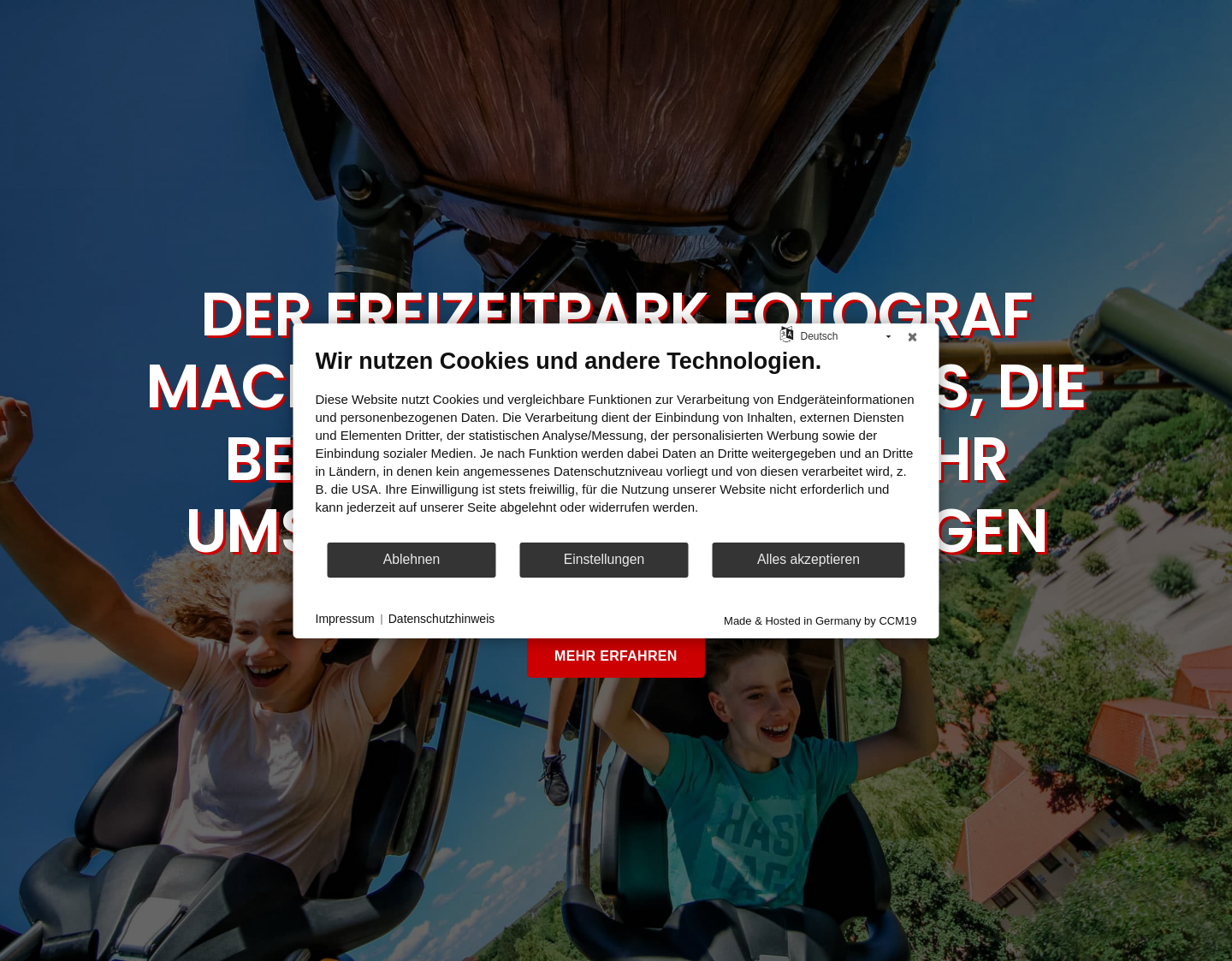 Aktuelle Website-Vorschau von Fotograf für Frankfurt und Hessen