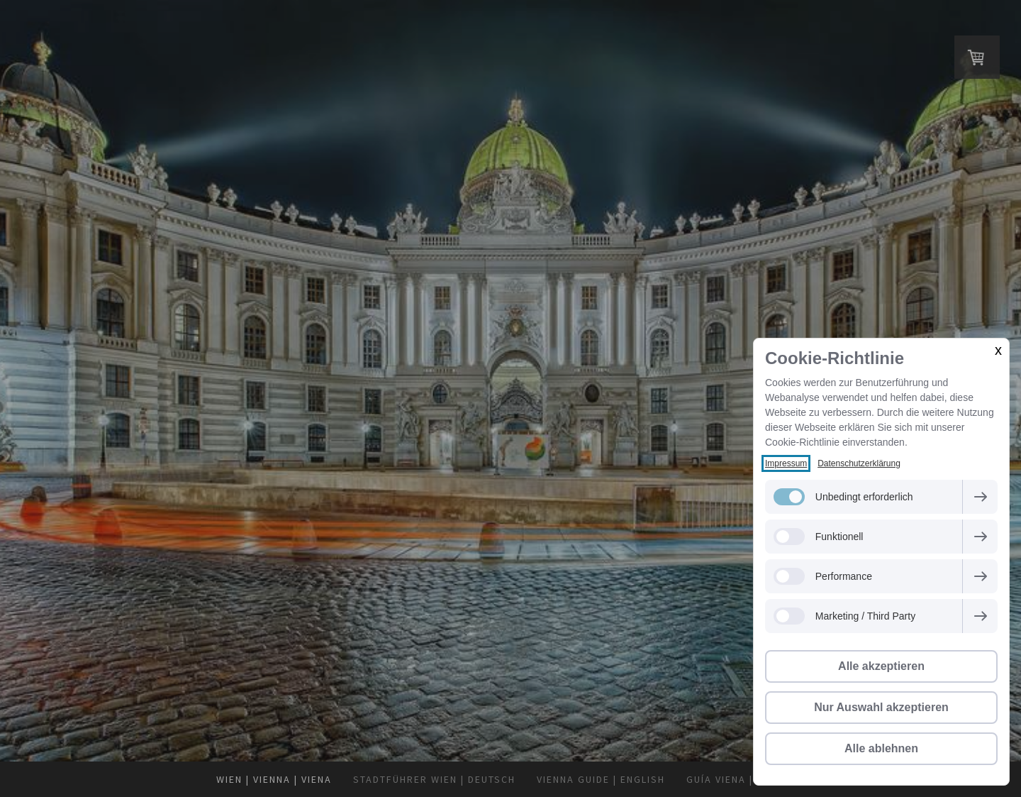 Aktuelle Website-Vorschau von Wiener Stadtbesichtigung mit Humor