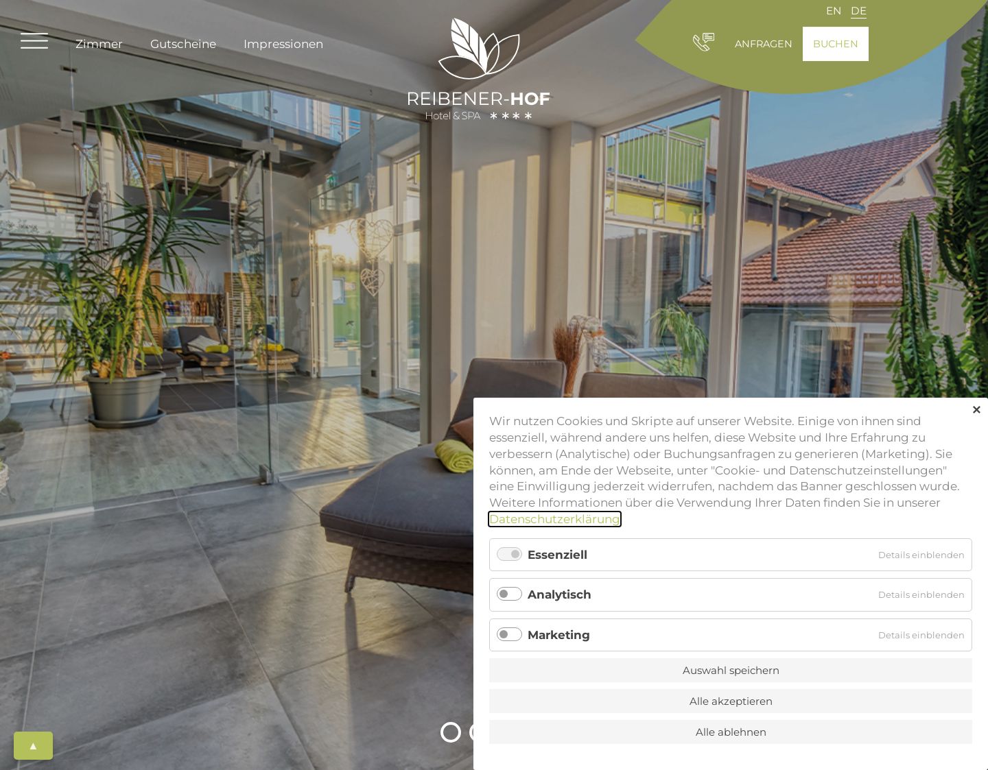 Aktuelle Website-Vorschau von Wellness Entspannung Bayerischer Wald