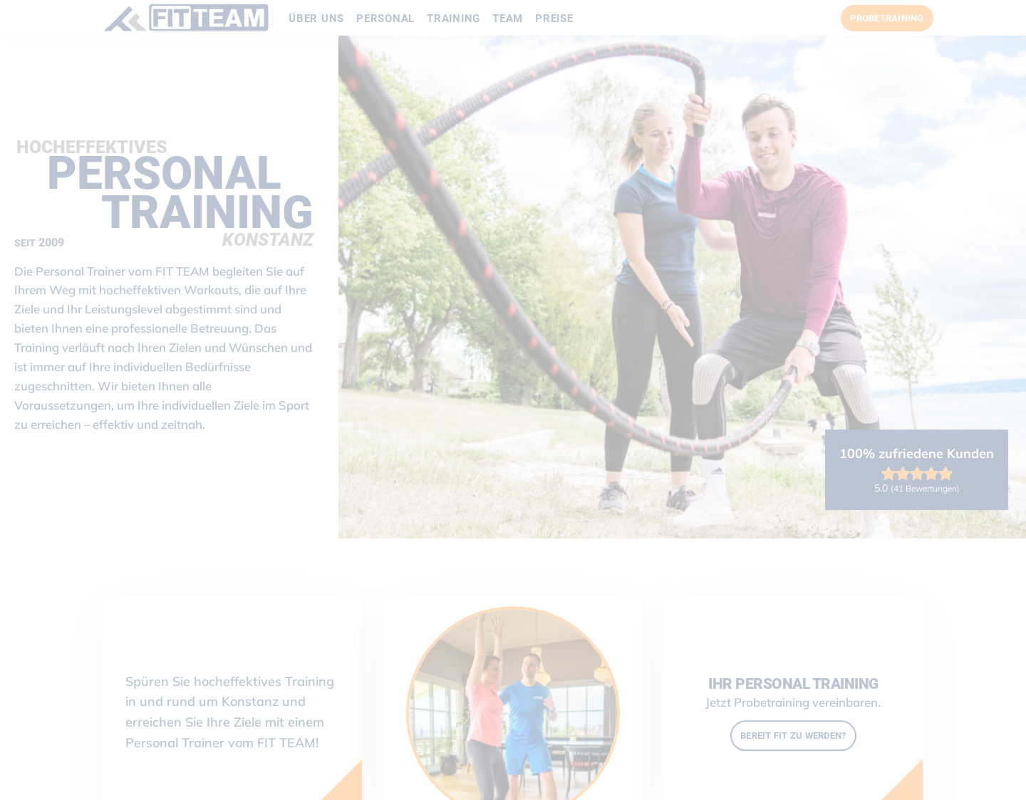 Aktuelle Website-Vorschau von Personal Trainer Konstanz