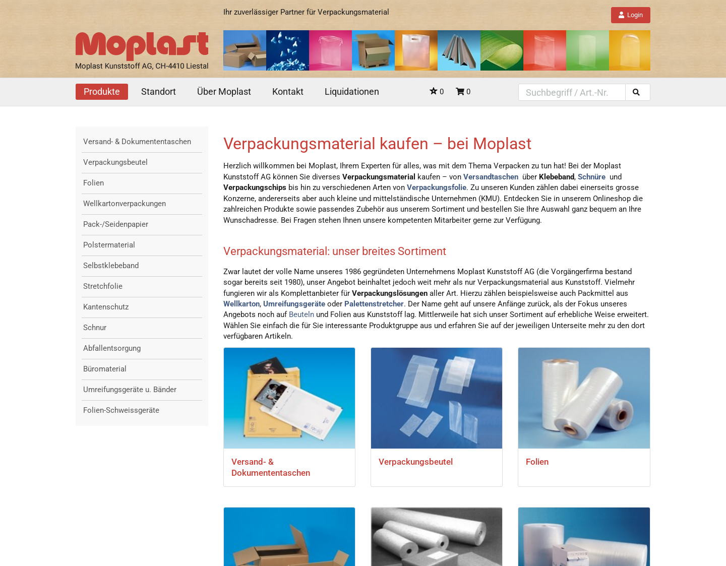 Aktuelle Website-Vorschau von Schlauchfolie und Folienschweissger